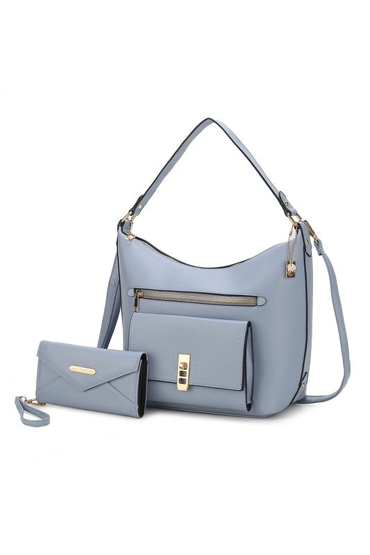 “Clara” Shoulder Bag with Wristlet Wallet