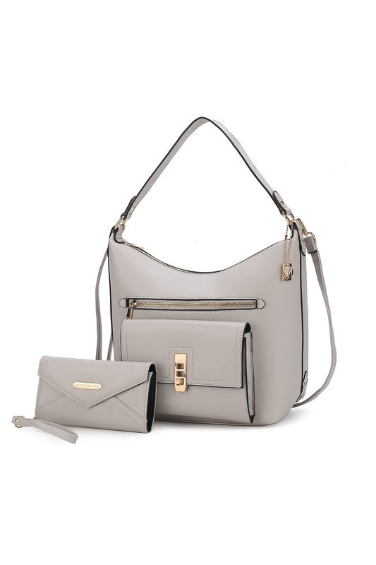 “Clara” Shoulder Bag with Wristlet Wallet