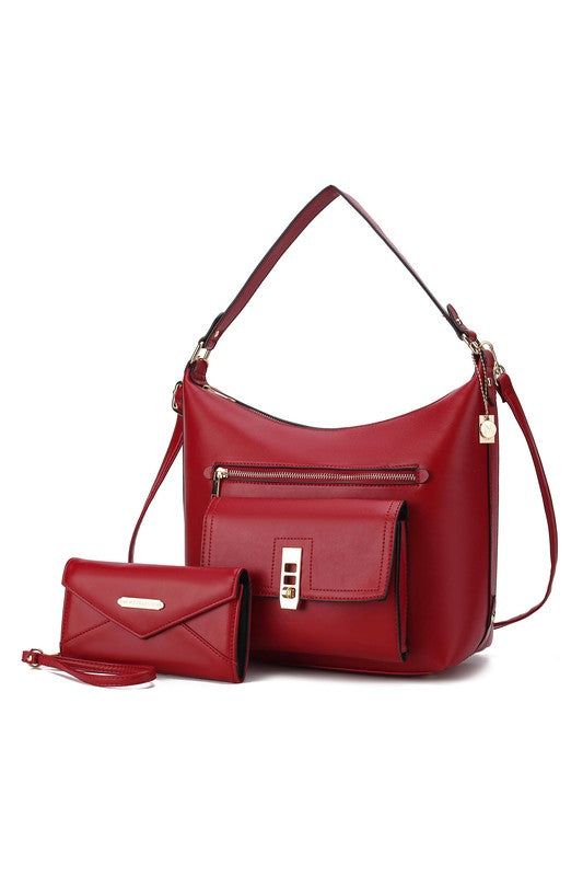 “Clara” Shoulder Bag with Wristlet Wallet