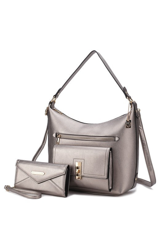 “Clara” Shoulder Bag with Wristlet Wallet