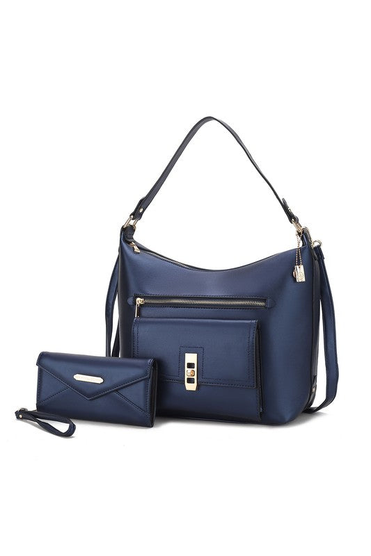 “Clara” Shoulder Bag with Wristlet Wallet