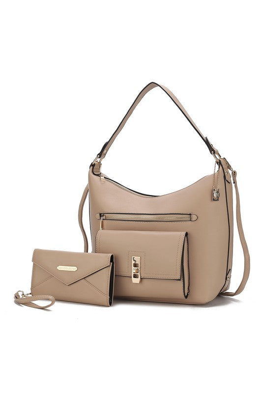“Clara” Shoulder Bag with Wristlet Wallet