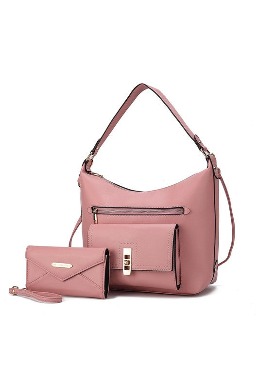 “Clara” Shoulder Bag with Wristlet Wallet