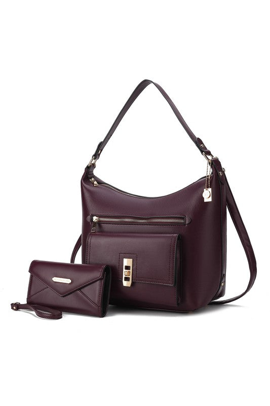 “Clara” Shoulder Bag with Wristlet Wallet