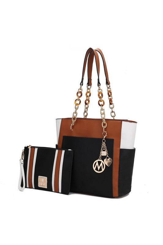 “Rochelle” Tote with Wristlet