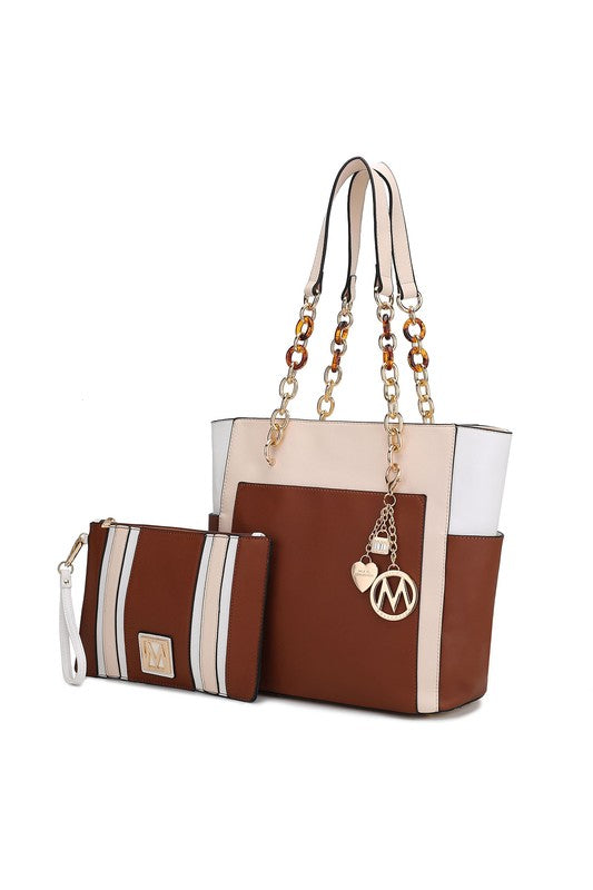 “Rochelle” Tote with Wristlet