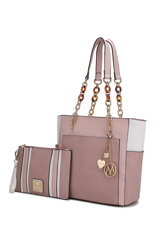 “Rochelle” Tote with Wristlet