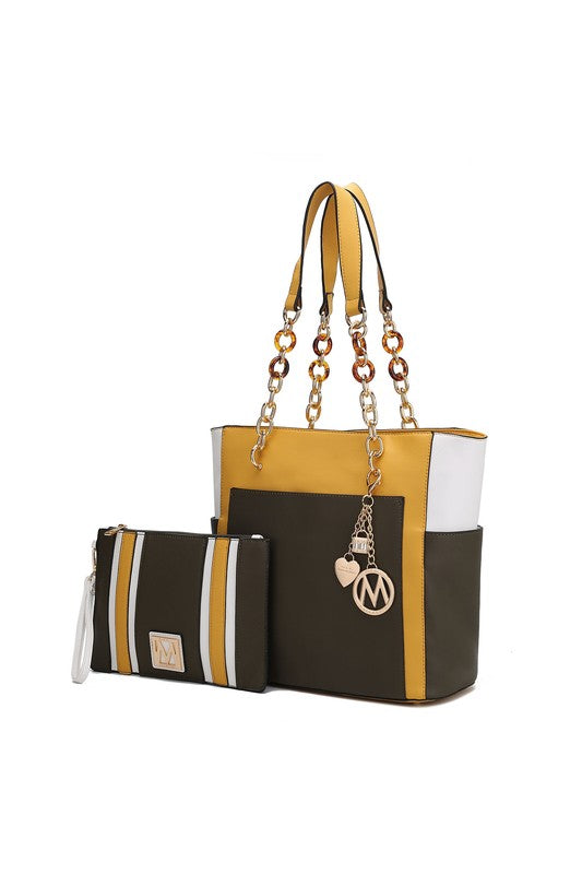 “Rochelle” Tote with Wristlet