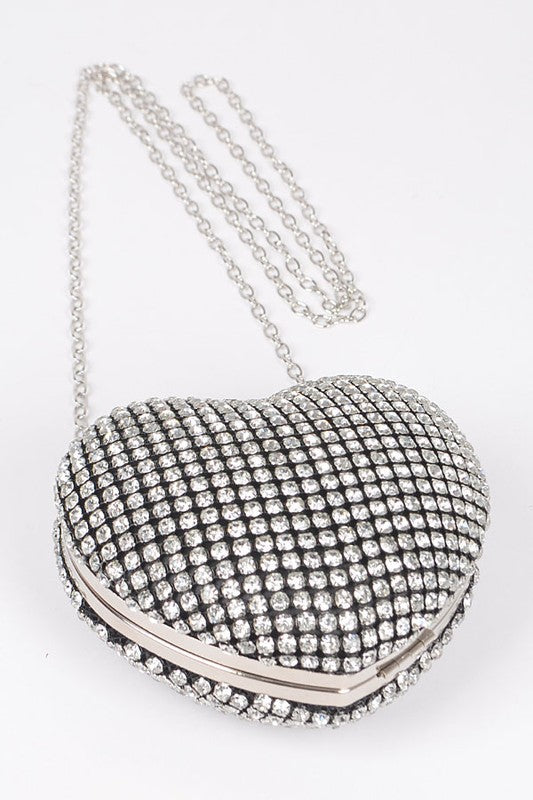 “Luxe Baddie” Heart Shape Clutch