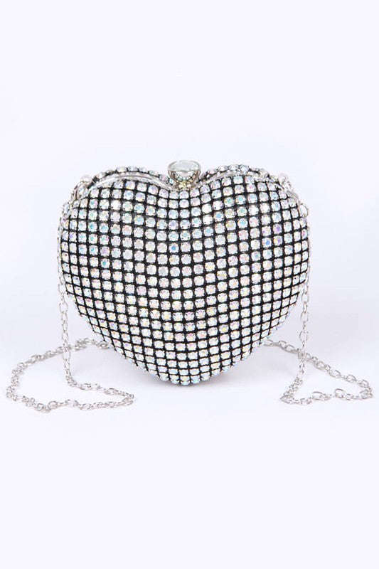 “Luxe Baddie” Heart Shape Clutch