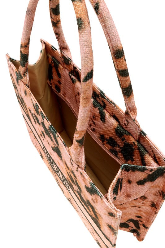 “AMOUR” Geometric Tote Bag