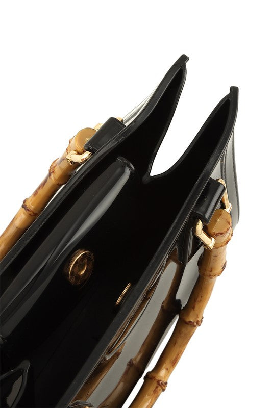 “A Day At The Mall” Bamboo Handle Jelly Bag