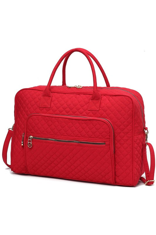 “Jayla” Quilted Duffle Bag