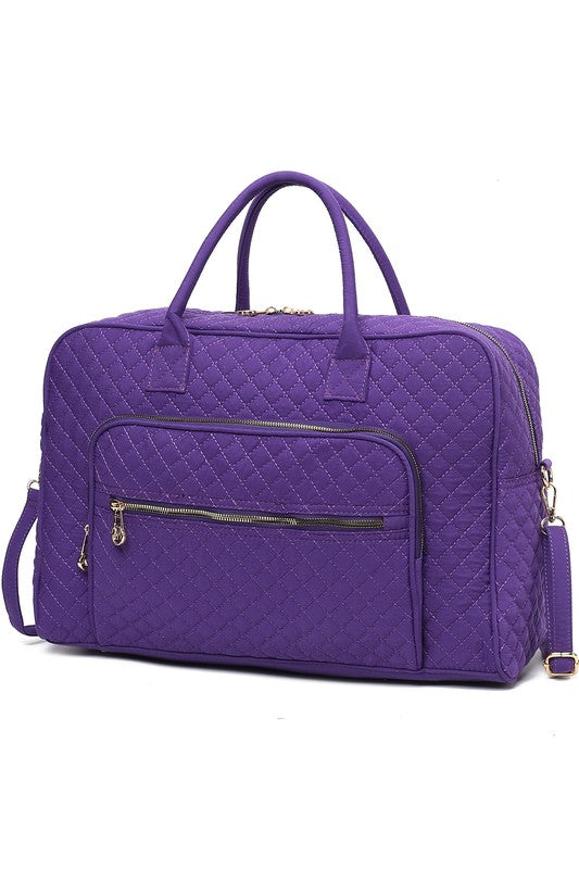 “Jayla” Quilted Duffle Bag