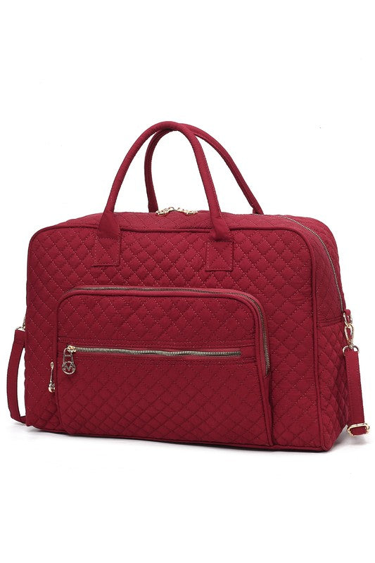 “Jayla” Quilted Duffle Bag