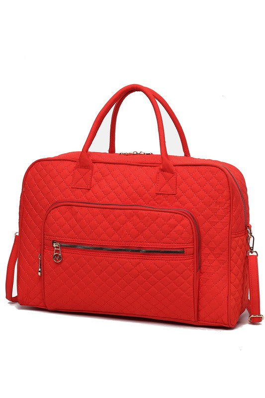 “Jayla” Quilted Duffle Bag