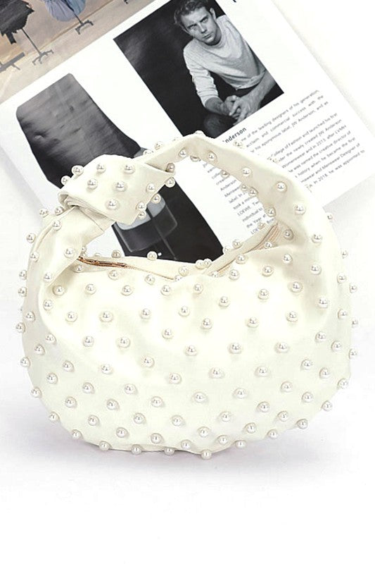 “Pearls on The Rocks” Soft Clutch