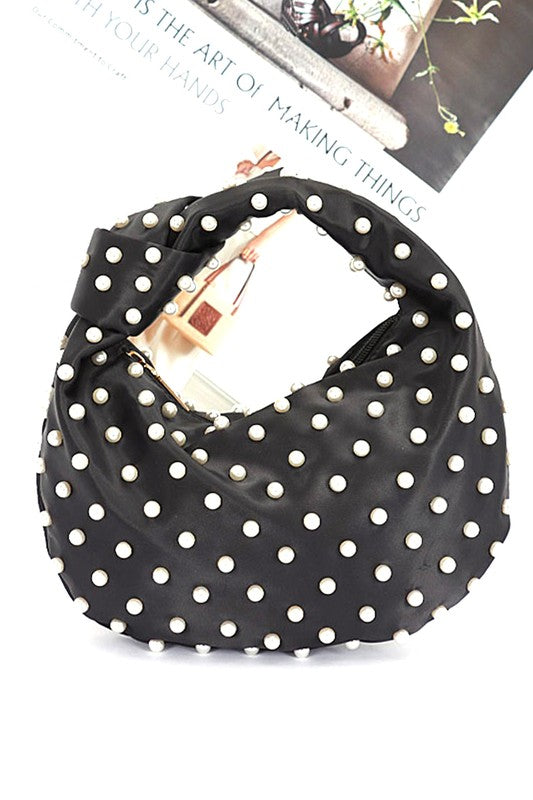 “Pearls on The Rocks” Soft Clutch