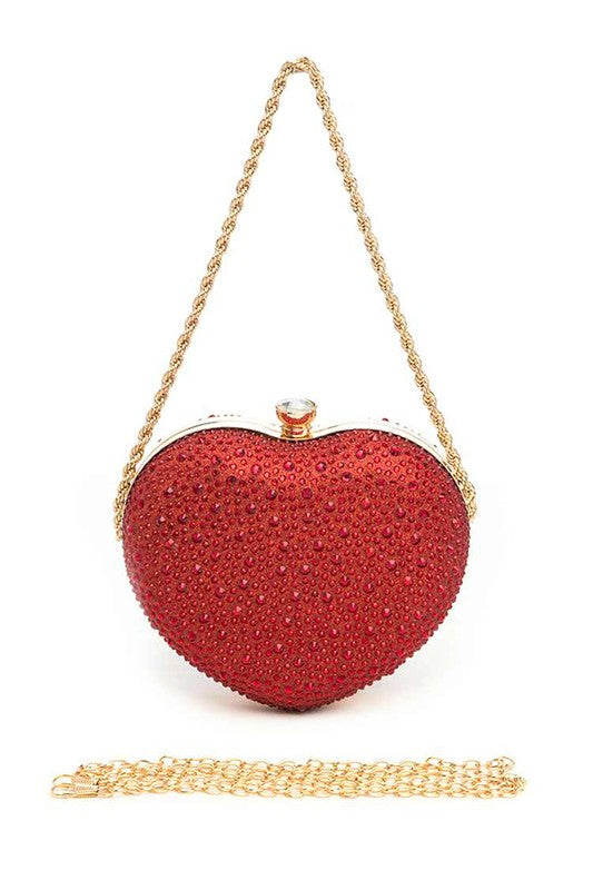 “Heart On Ice” Heart Clutch