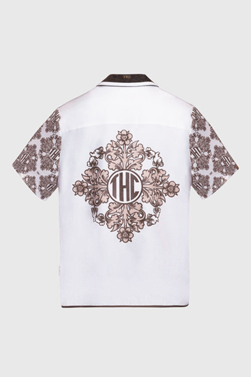 Baroque Pattern Oversized Shirt
