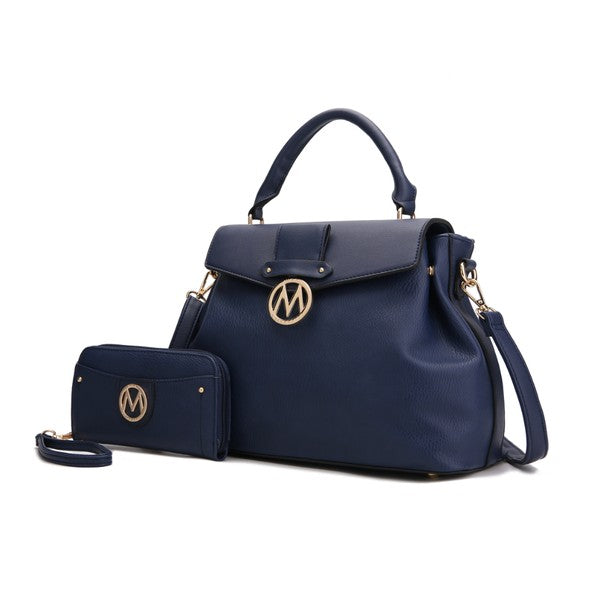 Aurora Vegan Leather Satchel and Wallet