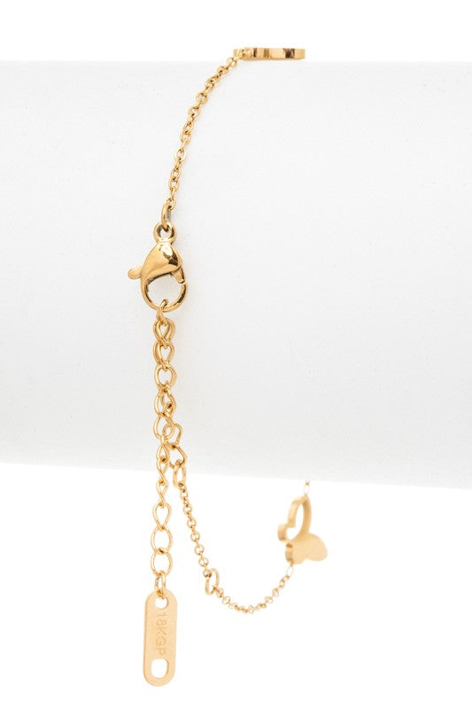 Stainless Steel Butterfly Bracelet