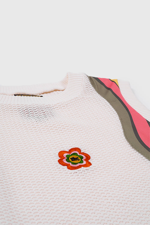 7eventies Crochet Knit Sleeveless Vest