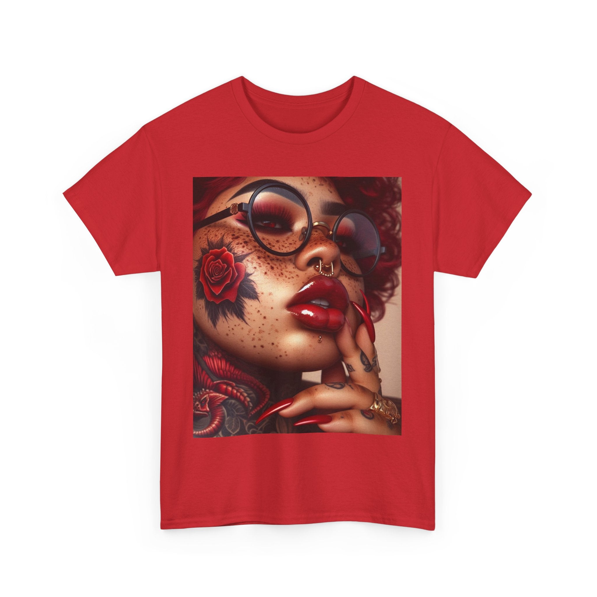 “Code Red” Cotton Graphic Tee