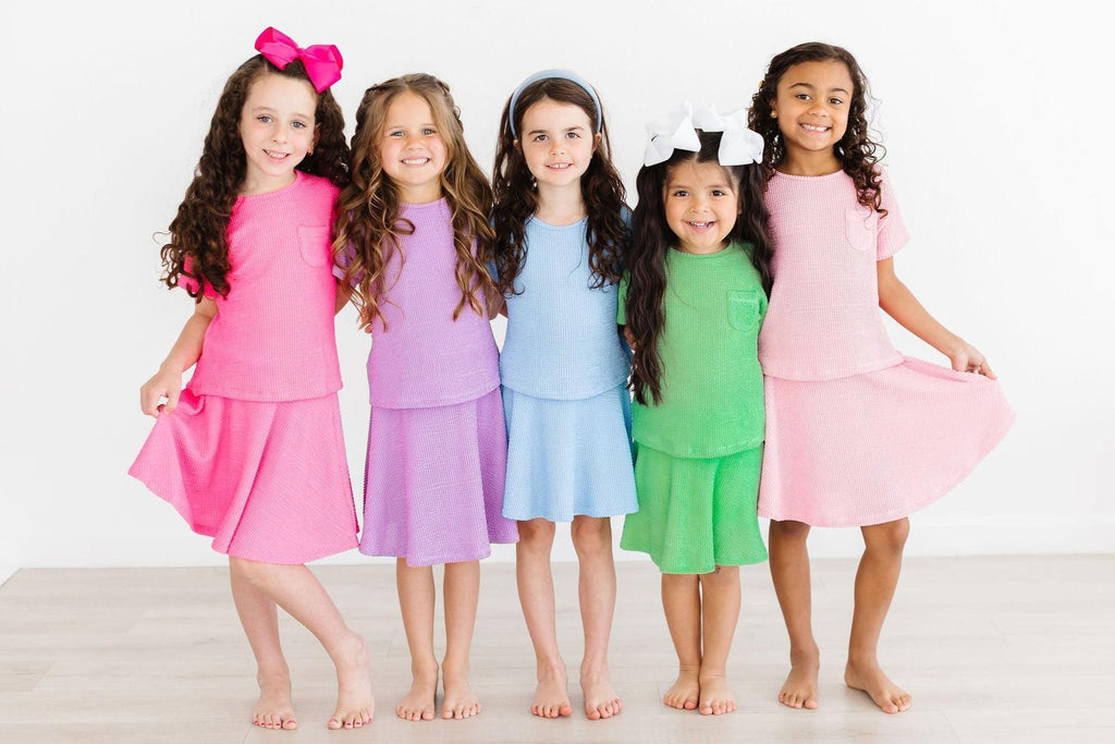 Neon Pink Scrunchy Twirl Skort