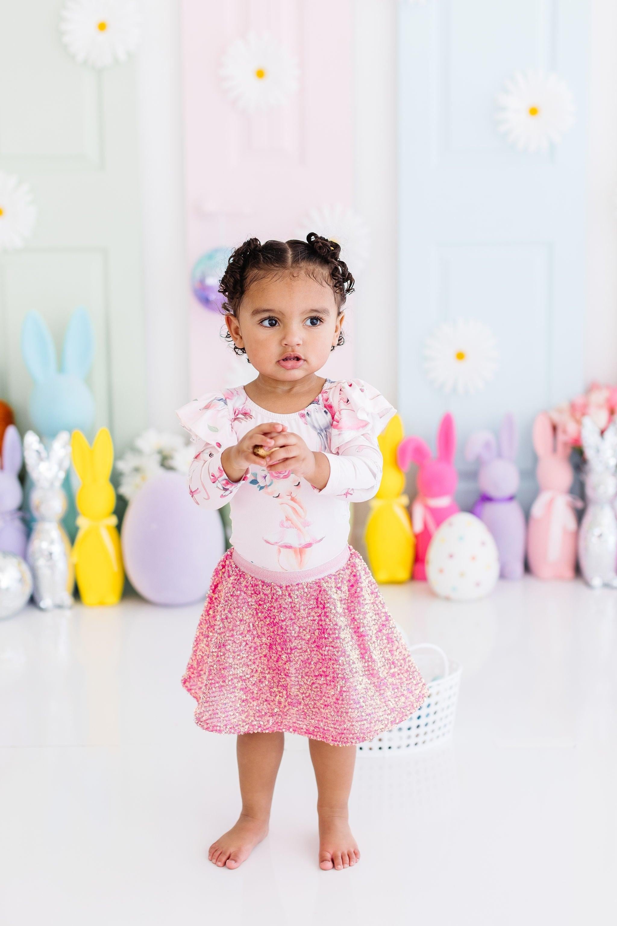 Ballet Beauties L/S Flutter Sleeve Leotard