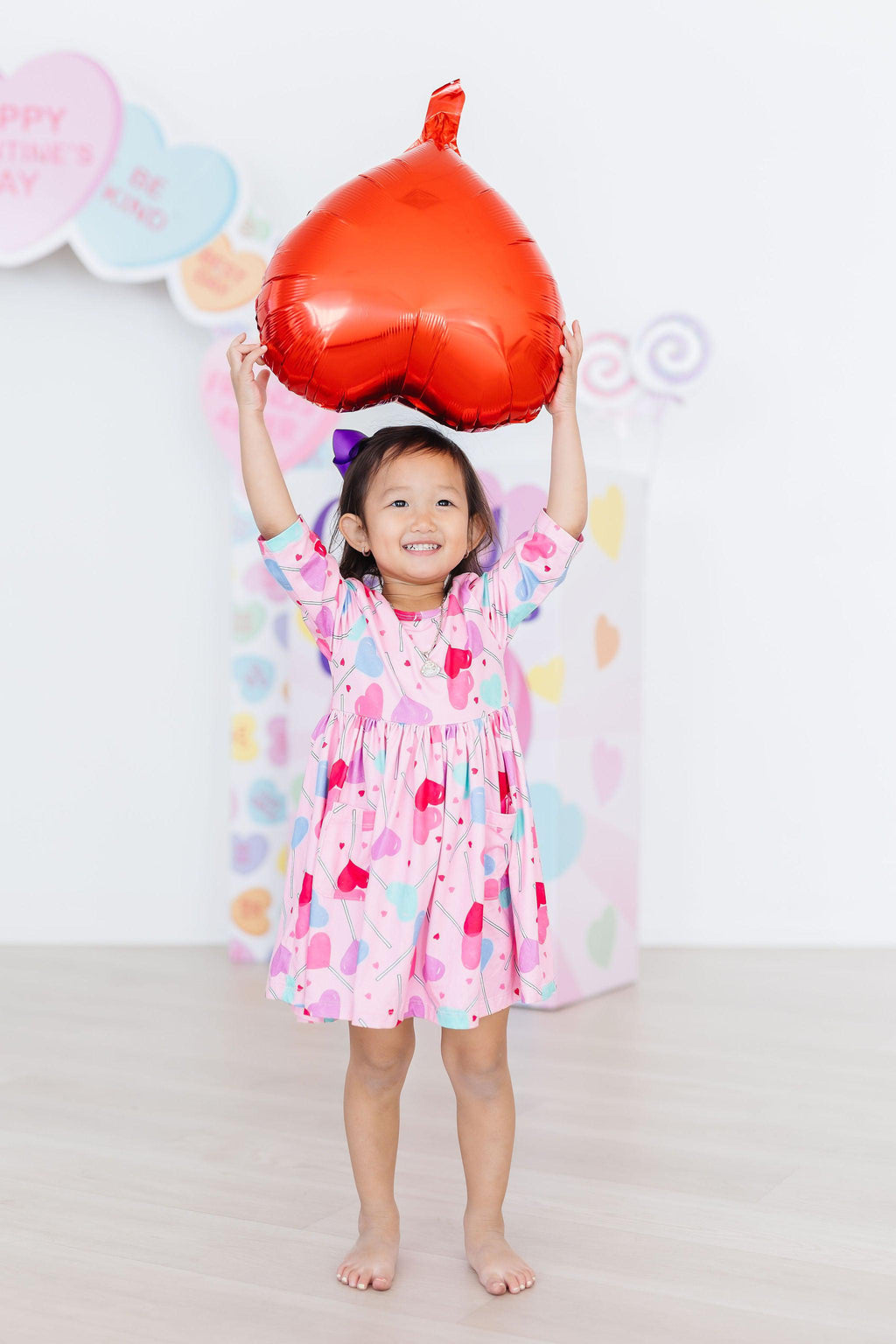 Sucker for You 3/4 Sleeve Pocket Twirl Dress