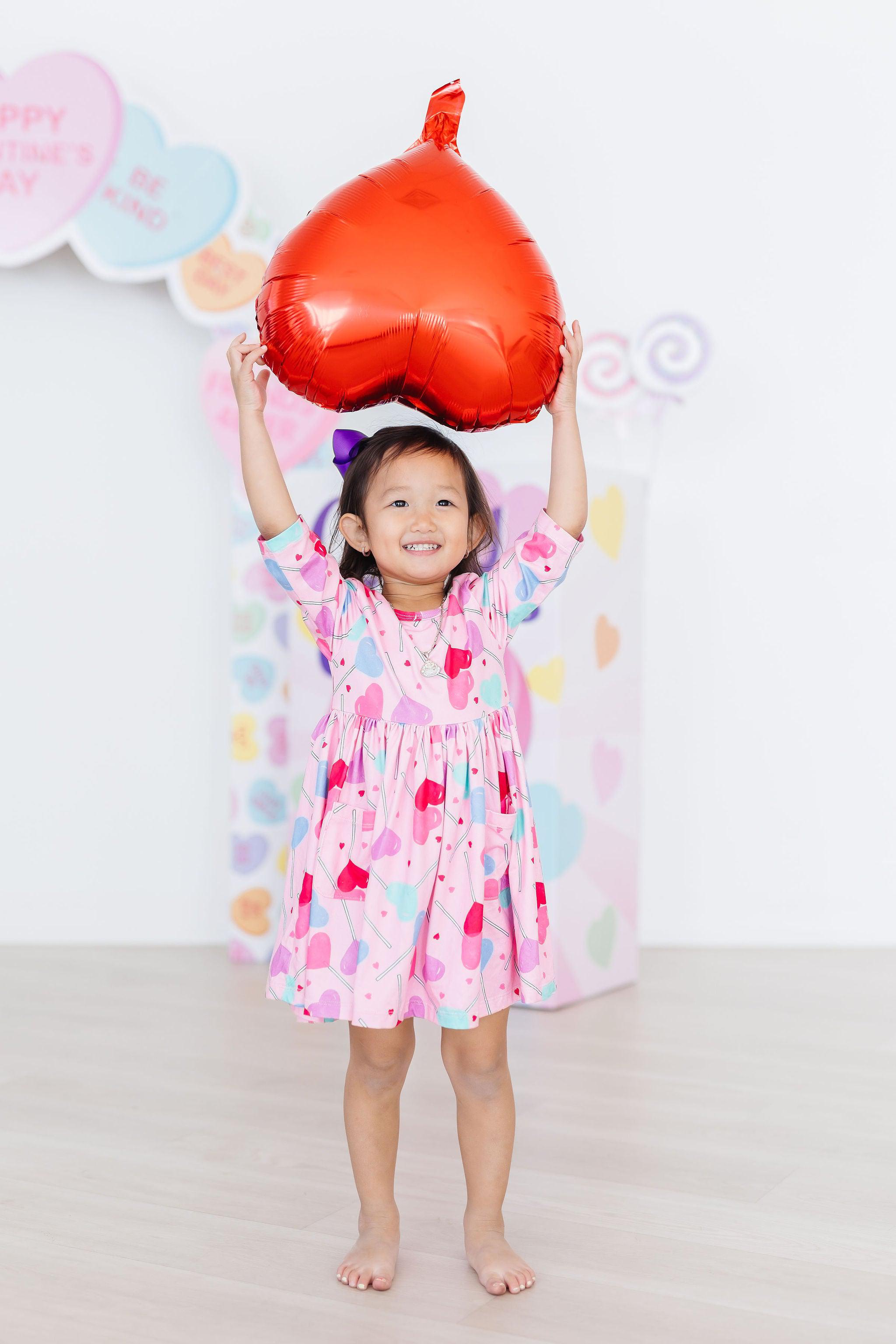 Sucker for You 3/4 Sleeve Pocket Twirl Dress