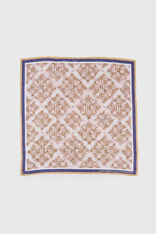 Baroque Flower Silk Scarf