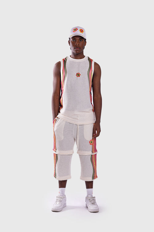 7eventies Crochet Knit Sleeveless Vest