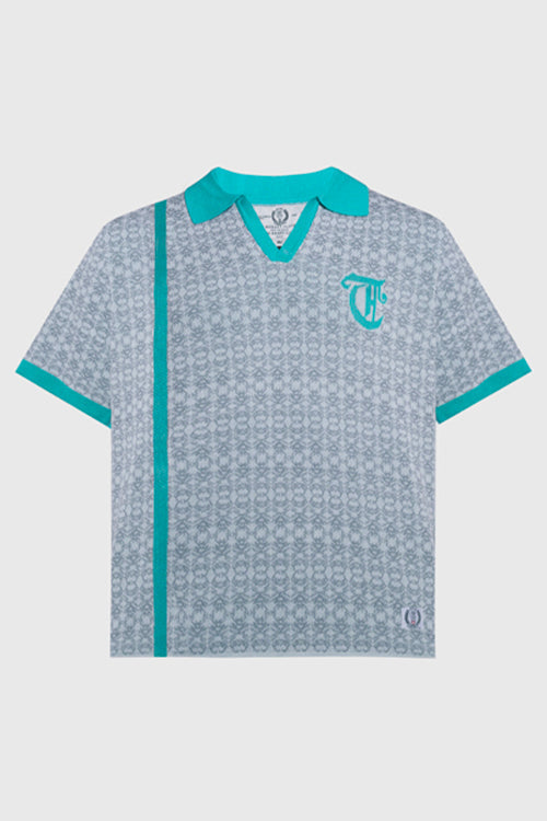 Racket Club Buttonless Crochet Polo