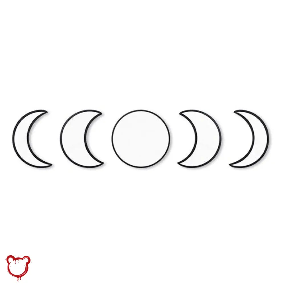 5pc Moon Wall Mirror Set