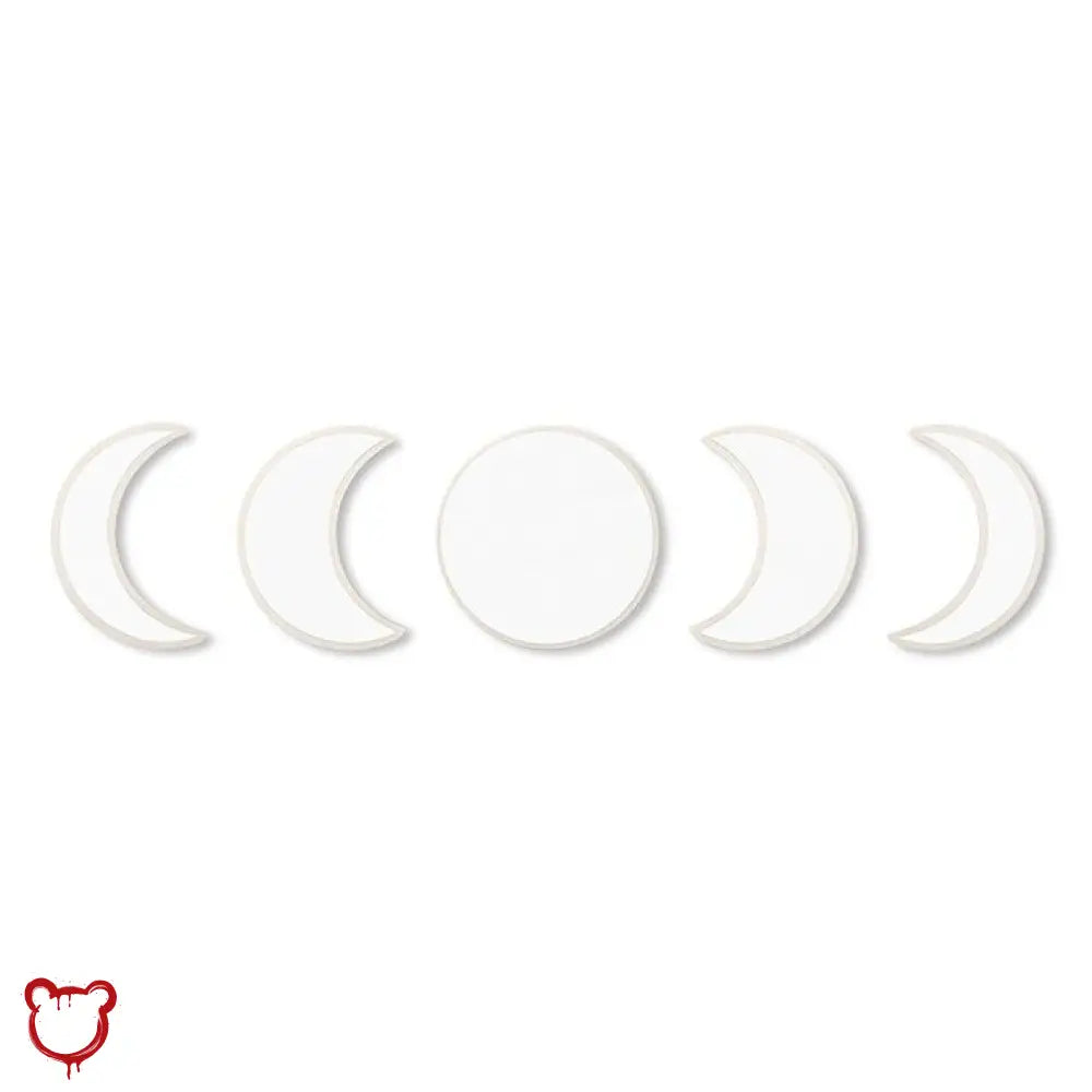 5pc Moon Wall Mirror Set