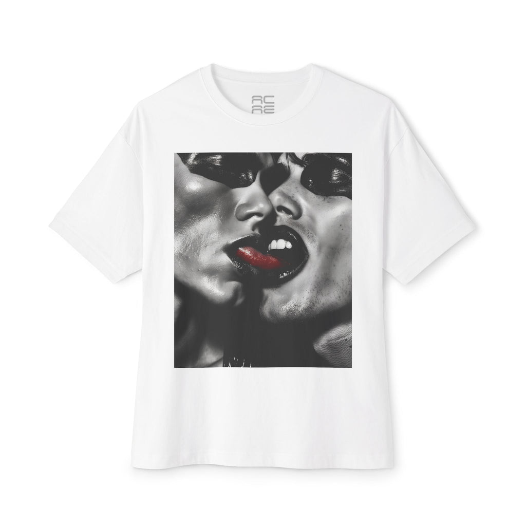 REBEL HOMME 2 WHITE Oversized Boxy Tee