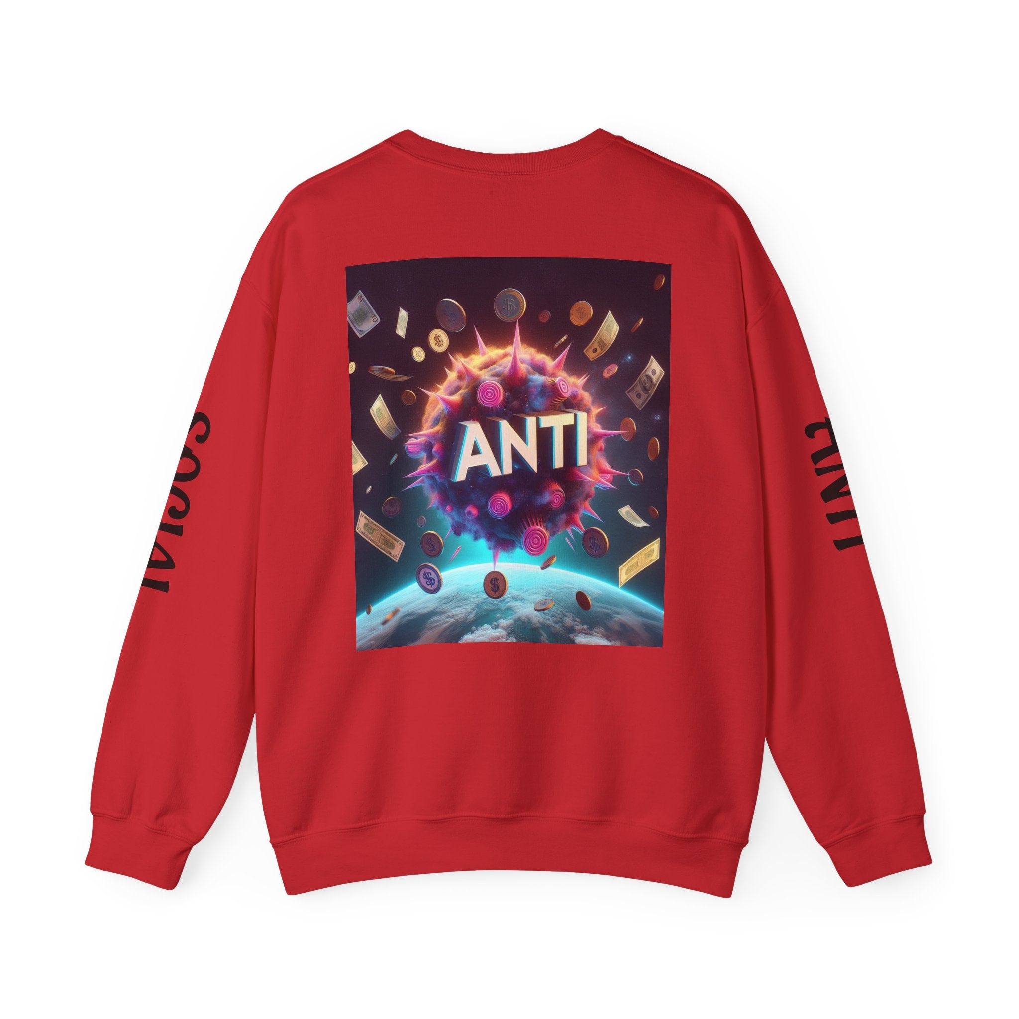 “Anti Social” Heavy Blend™ Crewneck Sweatshirt