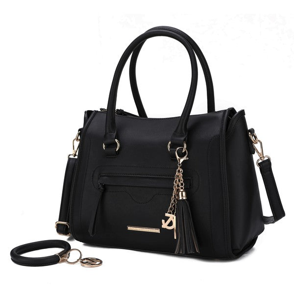Valeria Satchel with Keyring by Mia K