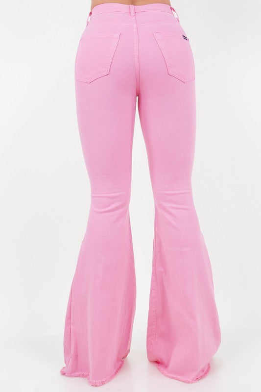 Rodeo Bell Bottom in Pink- Inseam 34