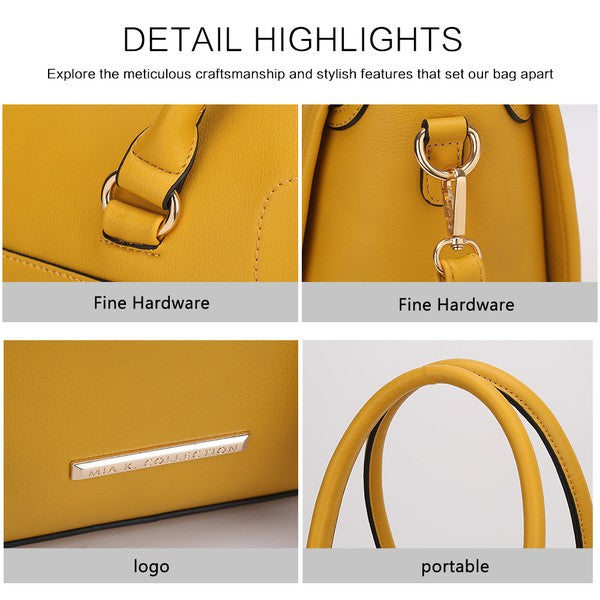 Valeria Satchel with Keyring by Mia K