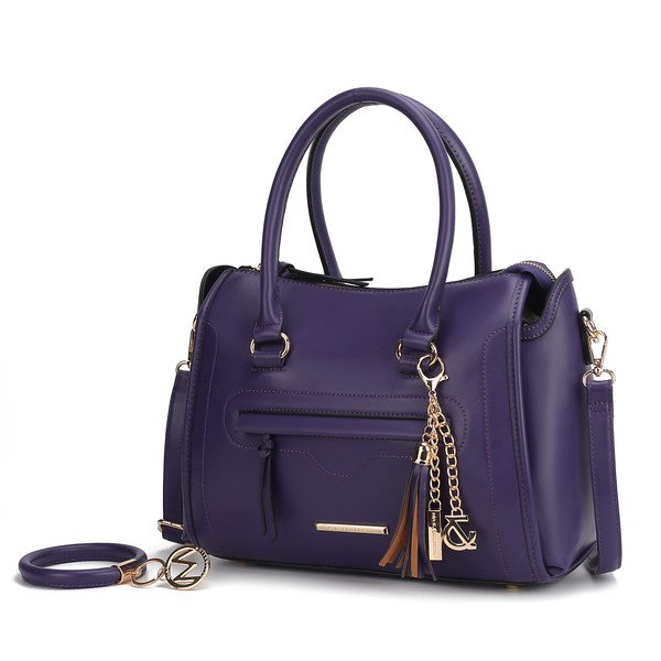 Valeria Satchel with Keyring by Mia K