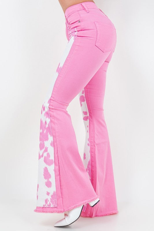 Rodeo Bell Bottom in Pink- Inseam 34