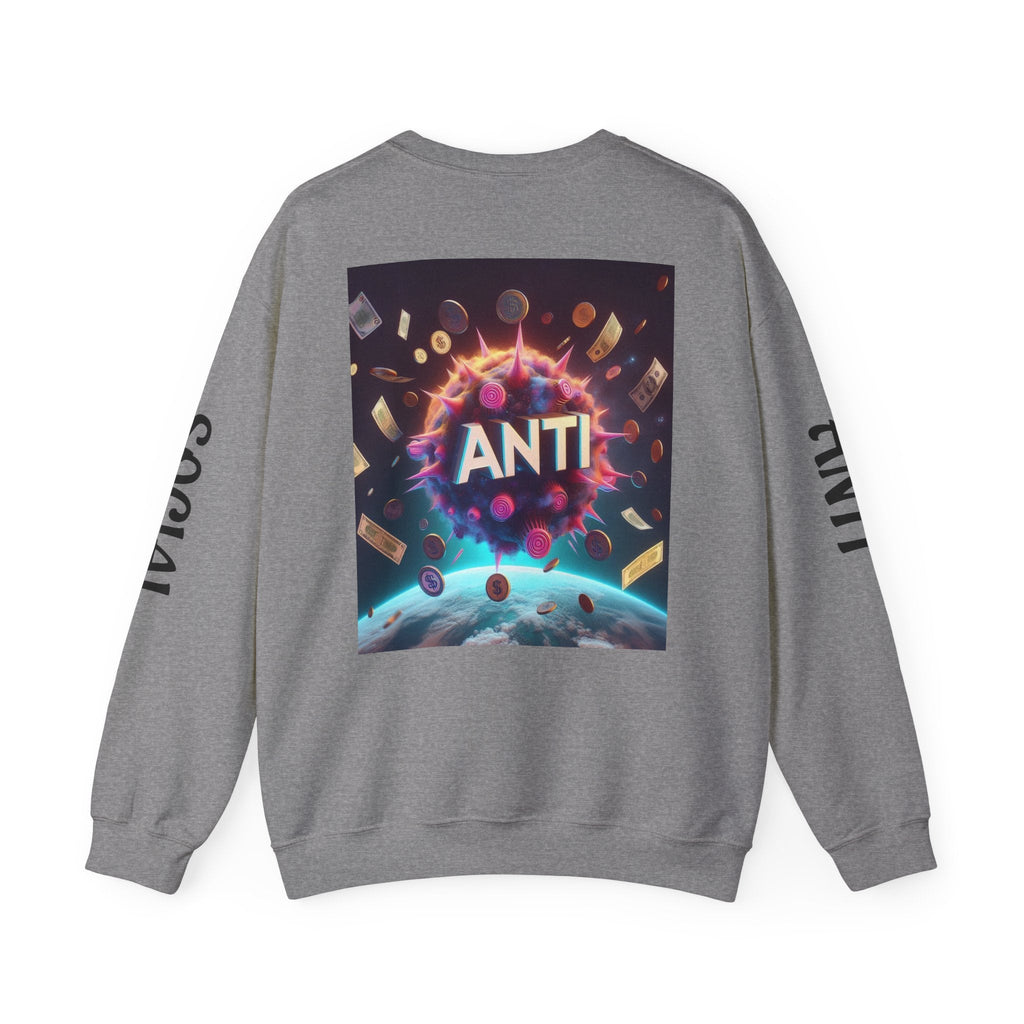 “Anti Social” Heavy Blend™ Crewneck Sweatshirt
