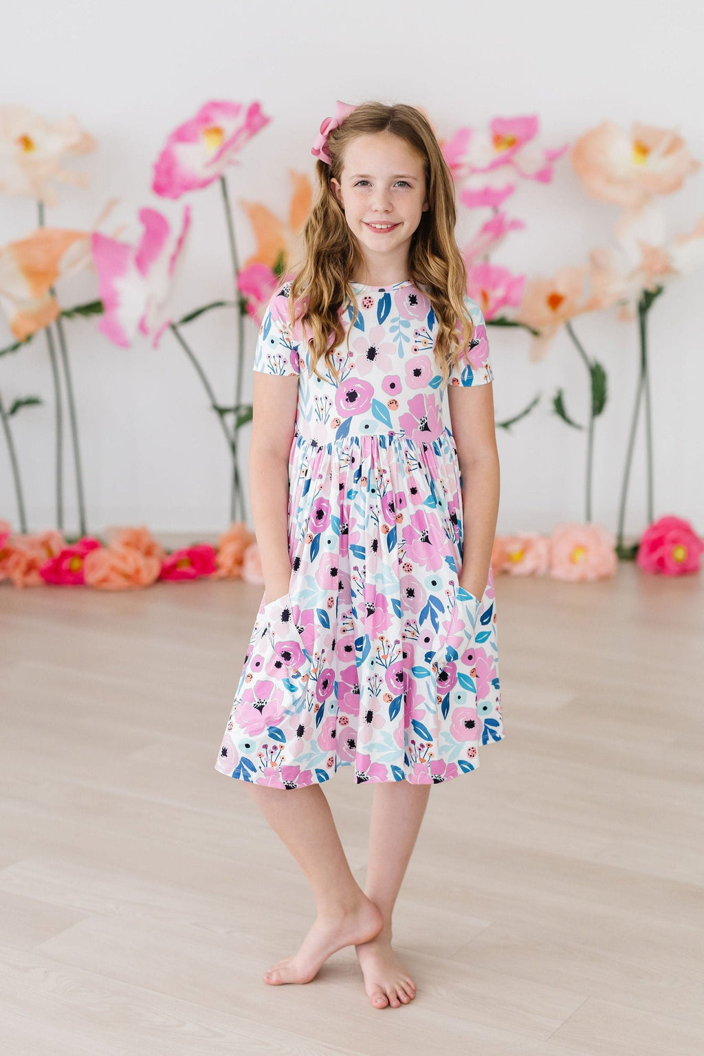 Pretty in Purple S/S Pocket Twirl Dress