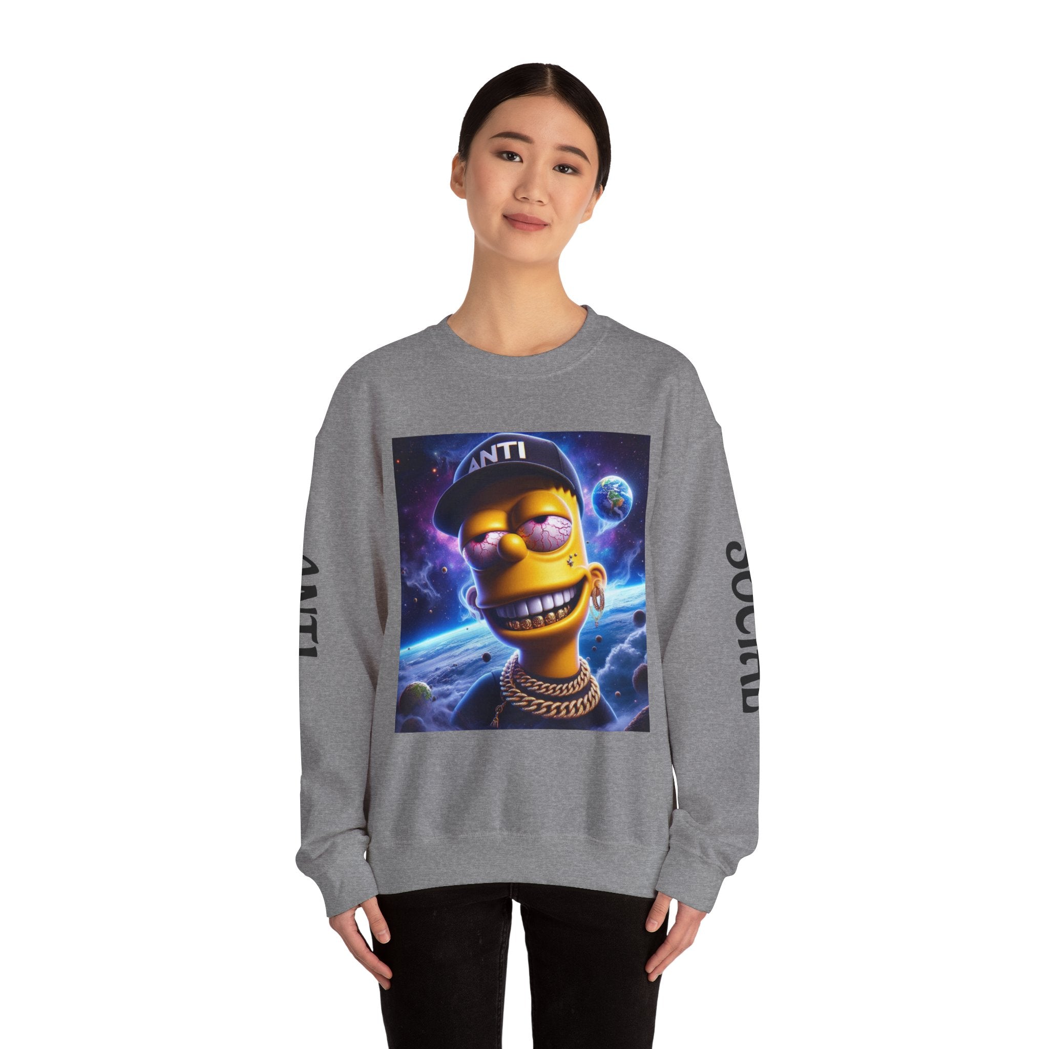 “Anti Social” Heavy Blend™ Crewneck Sweatshirt