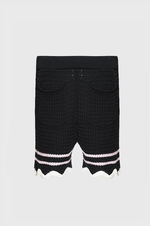 Racket Club Crochet Knit Shorts
