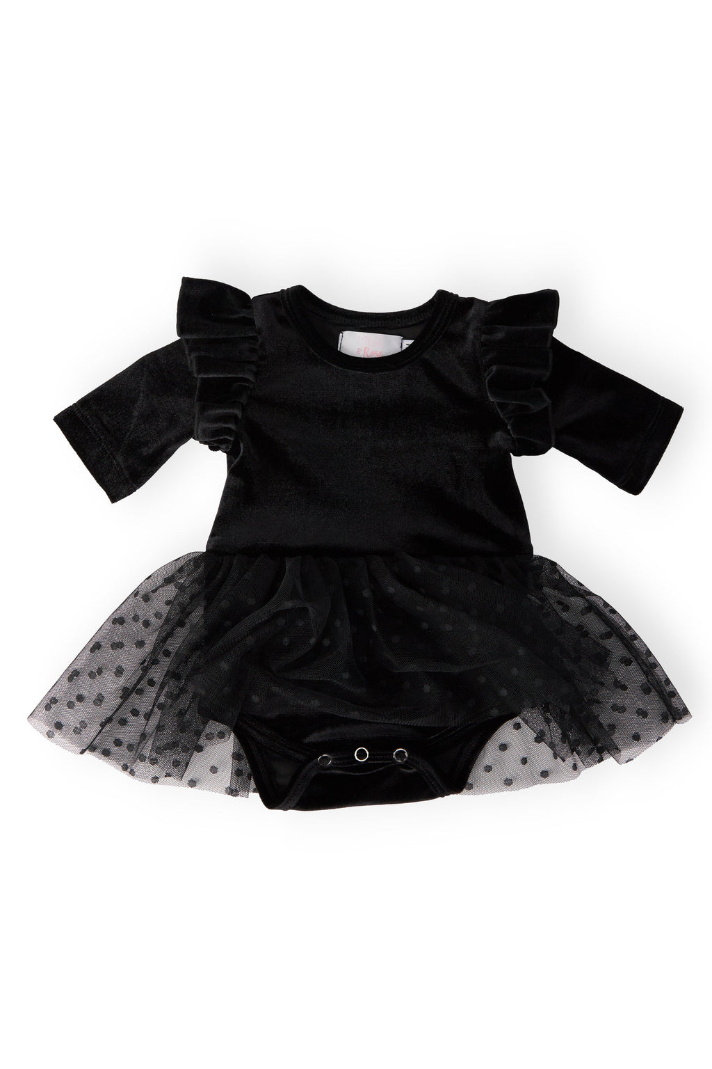 Black Velvet Tutu Bodysuit