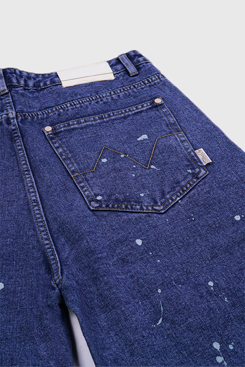 Tapestry Pattern Flared Denim Jeans